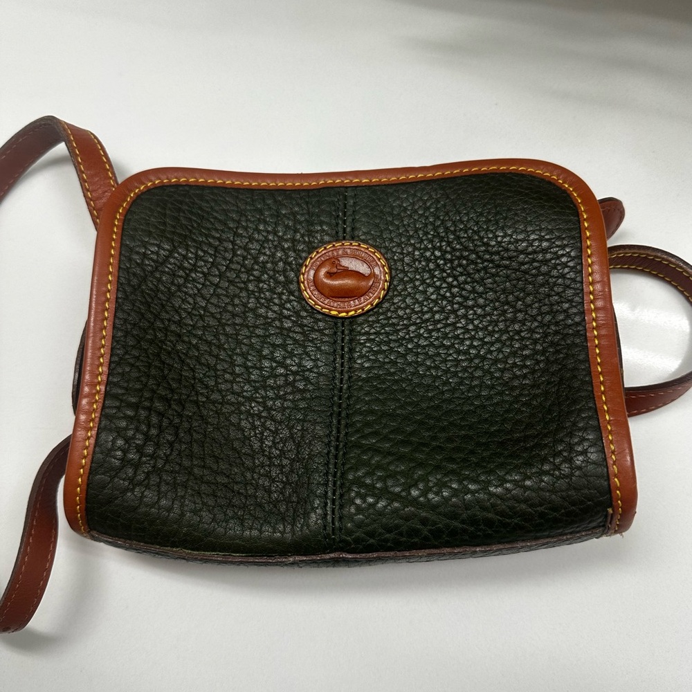 Dooney & Bourke small Green and Brown Shoulder Bag